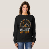 Sweatshirt Camping Trailer Camper Van Mobile Home Caravan Mot (Devant entier)
