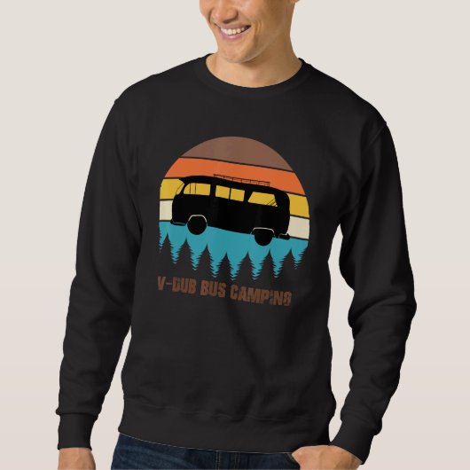Sweatshirt Camping V-Dub Bus Sunset Rétro (Devant)