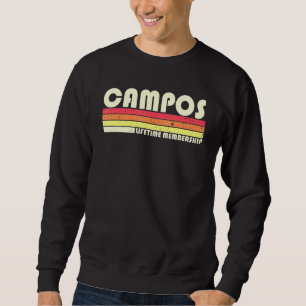 Sweatshirt Campos Surnom Retro Vintage 80s 90s Anniversaire R