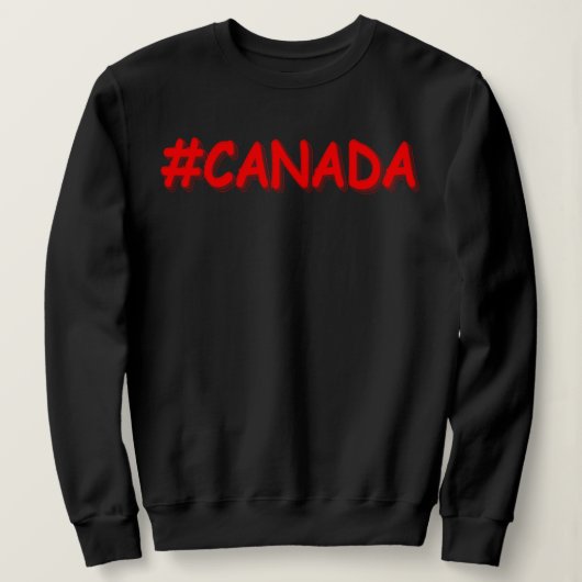 Sweatshirt "#CANADA" Conception d'expression mignonne. Comman (Design devant)