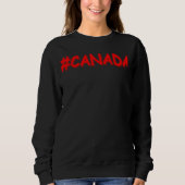 Sweatshirt "#CANADA" Conception d'expression mignonne. Comman (Devant)