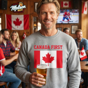 Sweatshirt Canada d'abord. Canada conservateur.