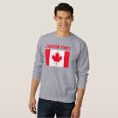 Sweatshirt Canada d'abord. Canada conservateur. (Devant entier)