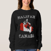 Sweatshirt Canada Distressed Flag Halifax Pride (Devant)