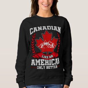 Sweatshirt Canada Drapeau Feuille d'érable USA American