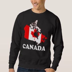 Sweatshirt Canada Femmes Hommes Enfants Rouge Feuille d'érabl