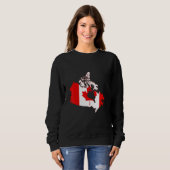 Sweatshirt Canada flag in Canada outline Canada (Devant entier)