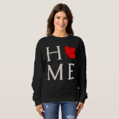 Sweatshirt canada home maple leaf canadian (Devant entier)