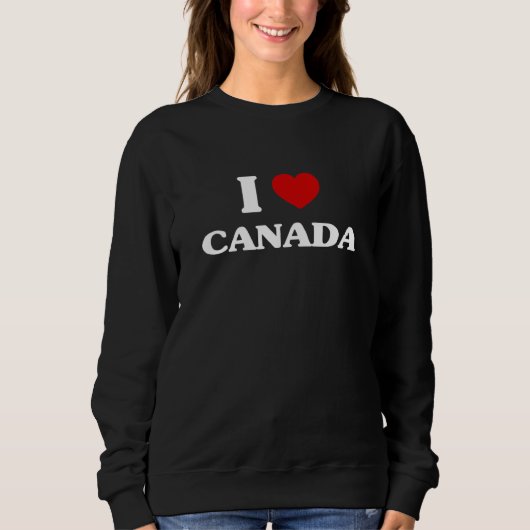Sweatshirt Canada I Heart Canada Souvenir I Love Canada (Devant)