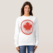 Sweatshirt Canada Maple Leaf Circle Shape (Devant entier)
