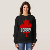 Sweatshirt Canada Maple Leaf Sorrey  Canadian Flag  2 (Devant entier)