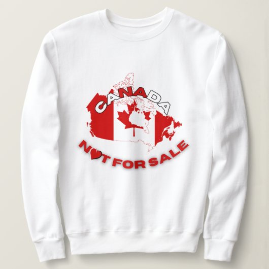 Sweatshirt Canada non vendu (Design devant)