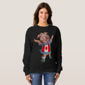 Sweatshirt Canada pig fan (Devant entier)