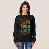 Sweatshirt Canada Retro Vintage (Devant entier)