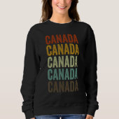 Sweatshirt Canada Retro Vintage (Devant)