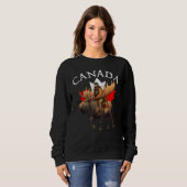 Sweatshirt Canadian Moose Canada Souvenir Canada (Devant entier)