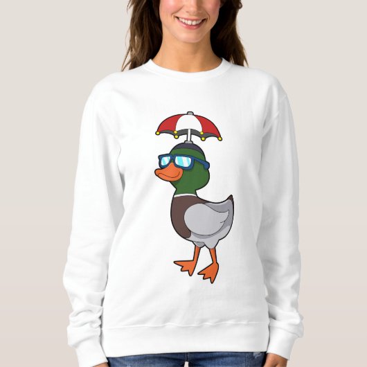 Sweatshirt Canard à la pluie avec Umbrella.PNG (Devant)