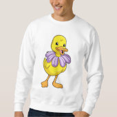 Sweatshirt Canard avec marguerite (Devant)