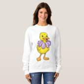 Sweatshirt Canard avec marguerite (Devant entier)