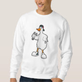 Sweatshirt Canard comme artisan avec outil et Casquette (Devant)