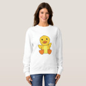 Sweatshirt Canard Cute Canards Canards Kits Bébé Oiseau (Devant entier)
