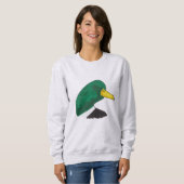 Sweatshirt Canard de Majard dessiné à la main (Devant entier)