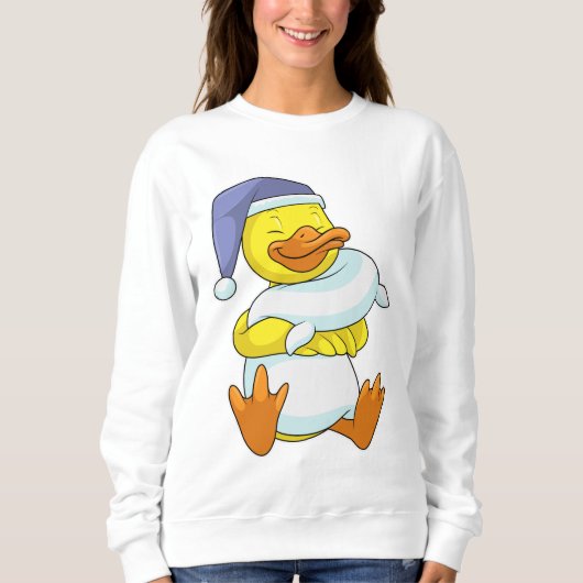Sweatshirt Canard dormant avec casquette (Devant)