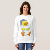 Sweatshirt Canard dormant avec casquette (Devant entier)
