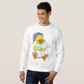 Sweatshirt Canard dormant avec casquette (Devant entier)