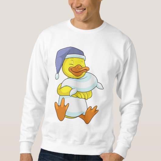Sweatshirt Canard dormant avec casquette (Devant)
