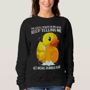 Sweatshirt Canard en Caoutchouc Mignon Pour Hommes Femmes Enf