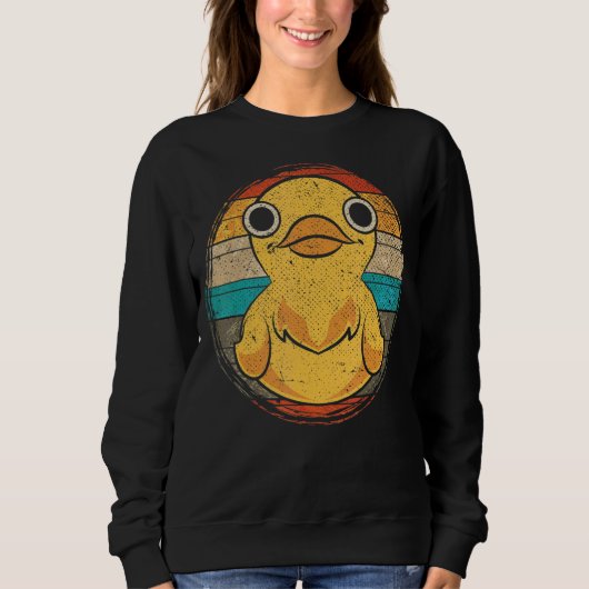 Sweatshirt Canard en caoutchouc rétro (Devant)