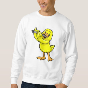 Sweatshirt Canard en musique avec Flûte