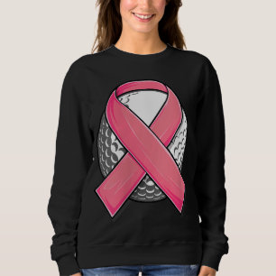 Sweatshirt cancer du sein rose golf pour femmes hommes