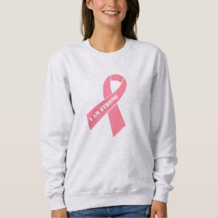 Sweatshirt Cancer du sein Ruban rose pâle