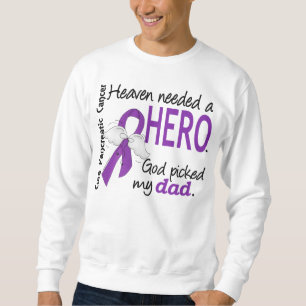 Sweatshirt Cancer pancréatique de papa nécessaire de héros