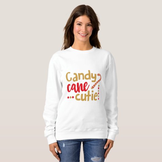 Sweatshirt Candy cane cutie (Devant entier)