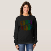 Sweatshirt CANDY VIBES Halloween Security Groovy Trick Treat  (Devant entier)