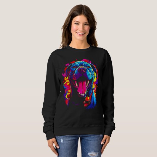 Sweatshirt Cane Corso Dog Happy 1 (Devant entier)
