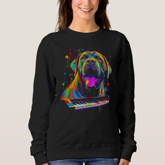 Sweatshirt Cane Corso Dog Piano (Devant)