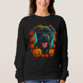 Sweatshirt Cane Corso Dog Pumpkin Halloween (Devant)