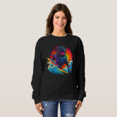 Sweatshirt Cane Corso Dog Surfer (Devant entier)