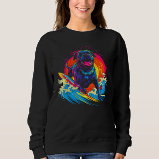 Sweatshirt Cane Corso Dog Surfer