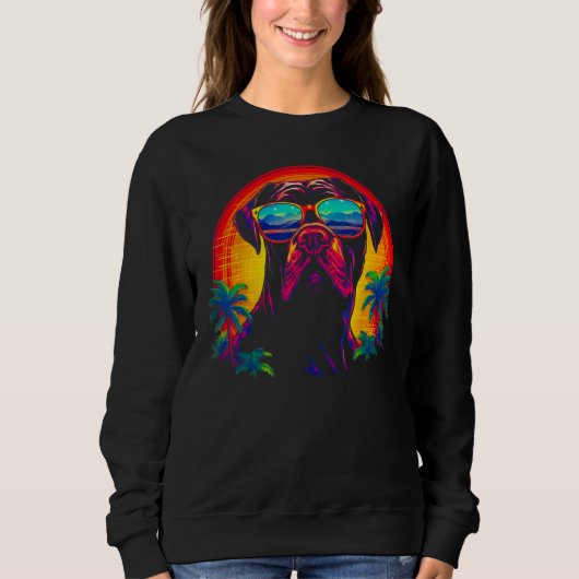 Sweatshirt Cane Corso Dog Vacation (Devant)