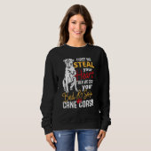 Sweatshirt Cane Corso Heart Lit Canapé Dit (Devant entier)
