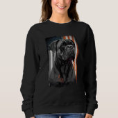 Sweatshirt Cane Corso Italian Mastiff Dog Patriotic USA Ameri (Devant)