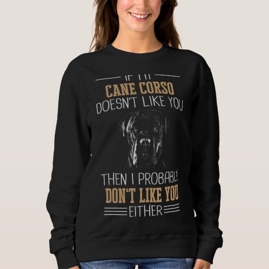 Sweatshirt Cane Corso Italiano Chien (Devant)
