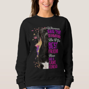 Sweatshirt Cane Corso sont la meilleure amie d'une fille Mama