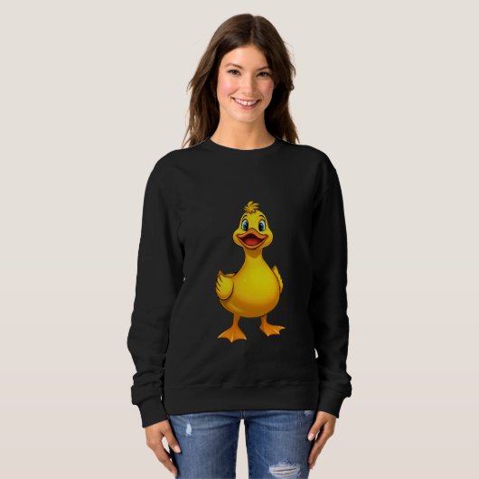 Sweatshirt Caneton Jaune Amical (Devant entier)