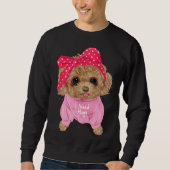 Sweatshirt Caniche mignon (Devant)